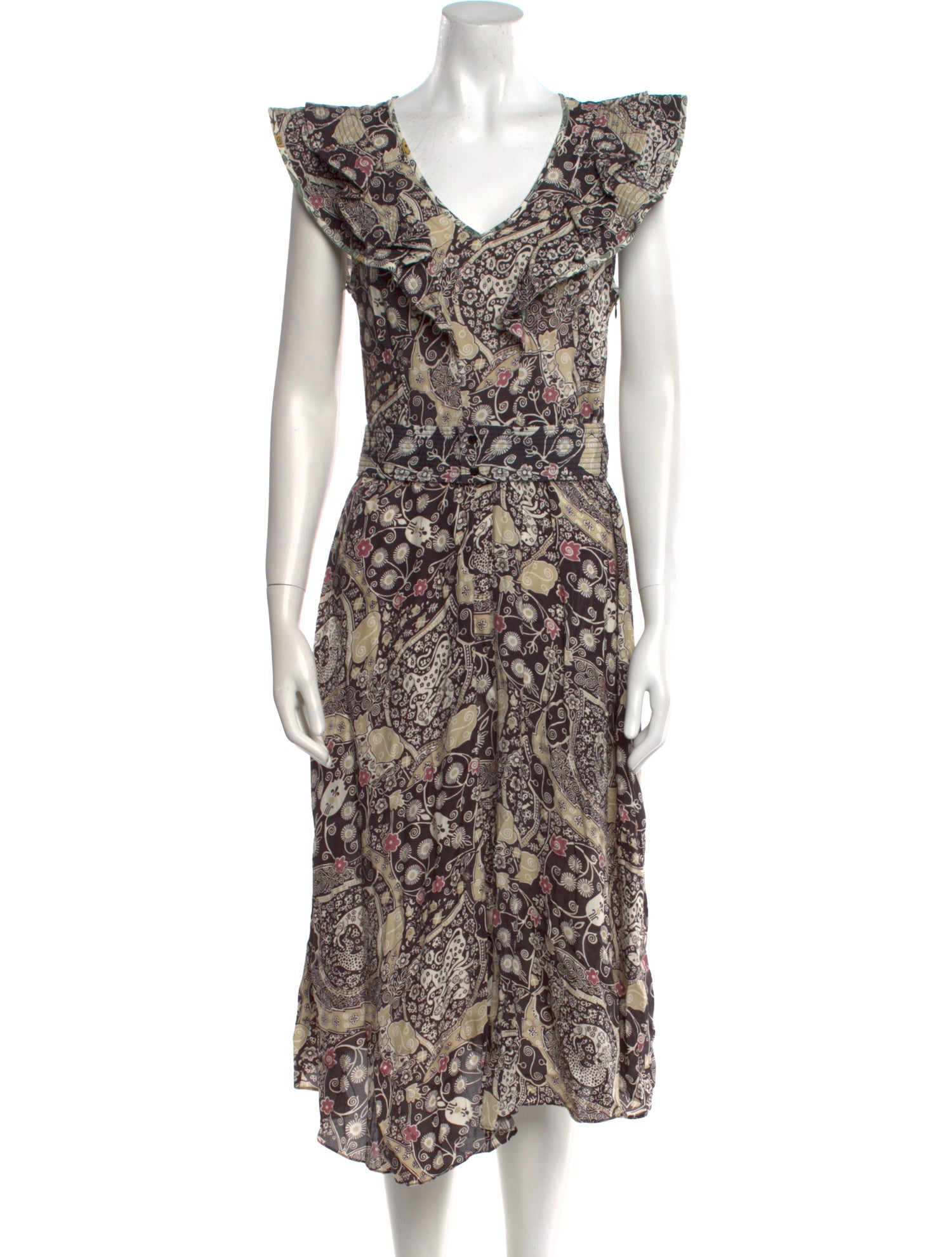 Étoile Isabel Marant Floral Print Midi Length Dress