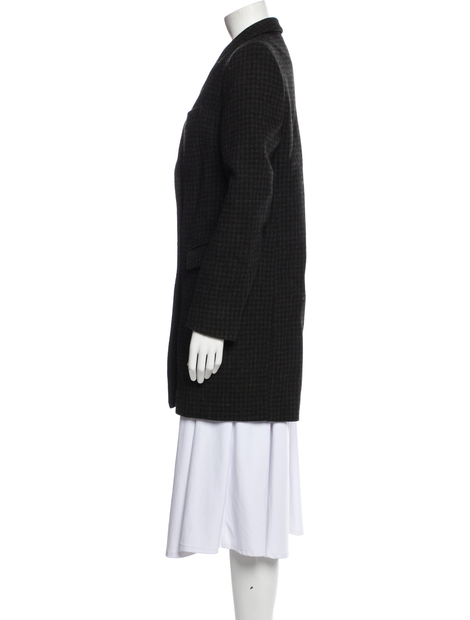 Étoile Isabel Marant Wool Tweed Pattern Peacoat