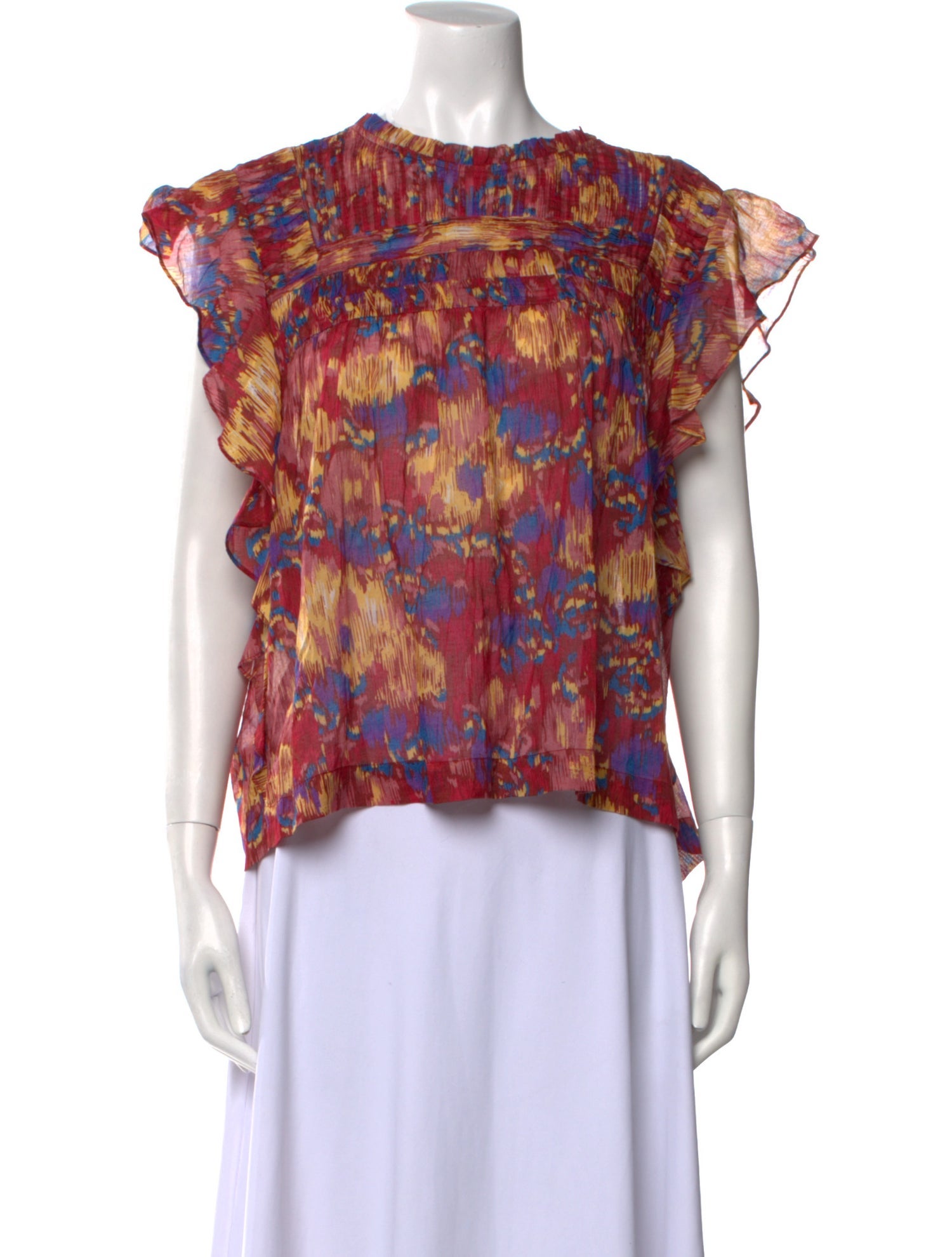 Étoile Isabel Marant Printed Crew Neck Blouse