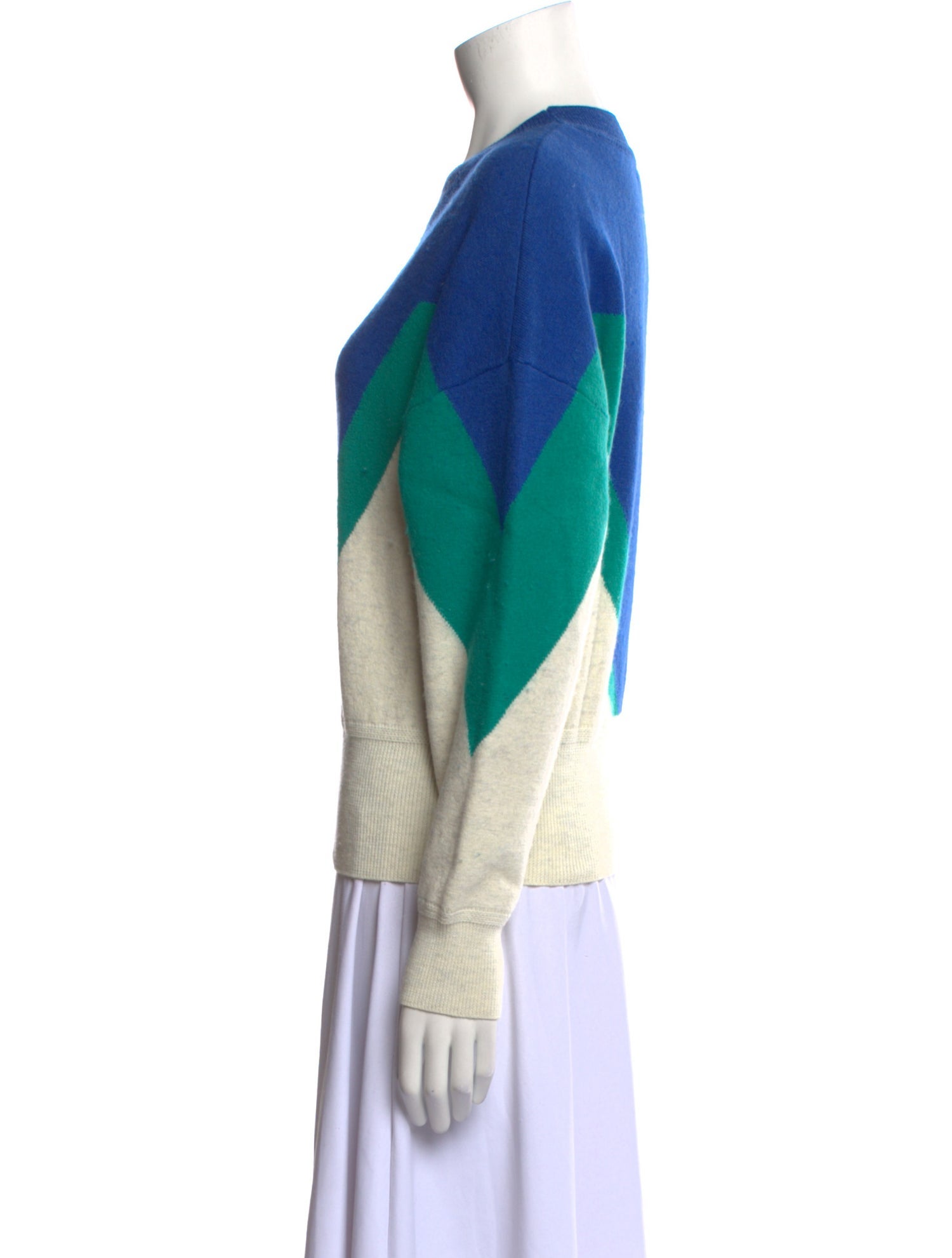Étoile Isabel Marant Colorblock Pattern Crew Neck Sweater