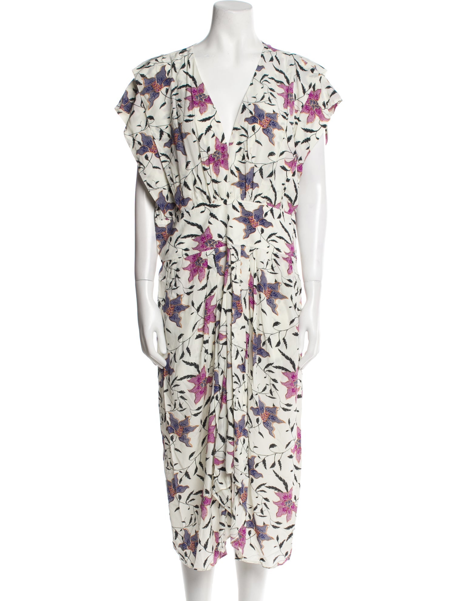Étoile Isabel Marant Floral Print Midi Length Dress w/ Tags