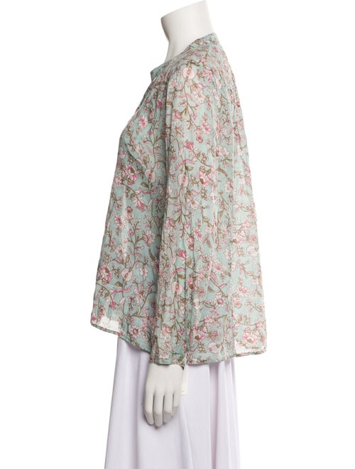 Étoile Isabel Marant Floral Print V-Neck Button-Up Top