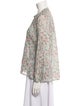 Étoile Isabel Marant Floral Print V-Neck Button-Up Top