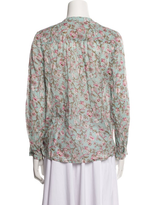 Étoile Isabel Marant Floral Print V-Neck Button-Up Top