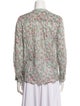 Étoile Isabel Marant Floral Print V-Neck Button-Up Top