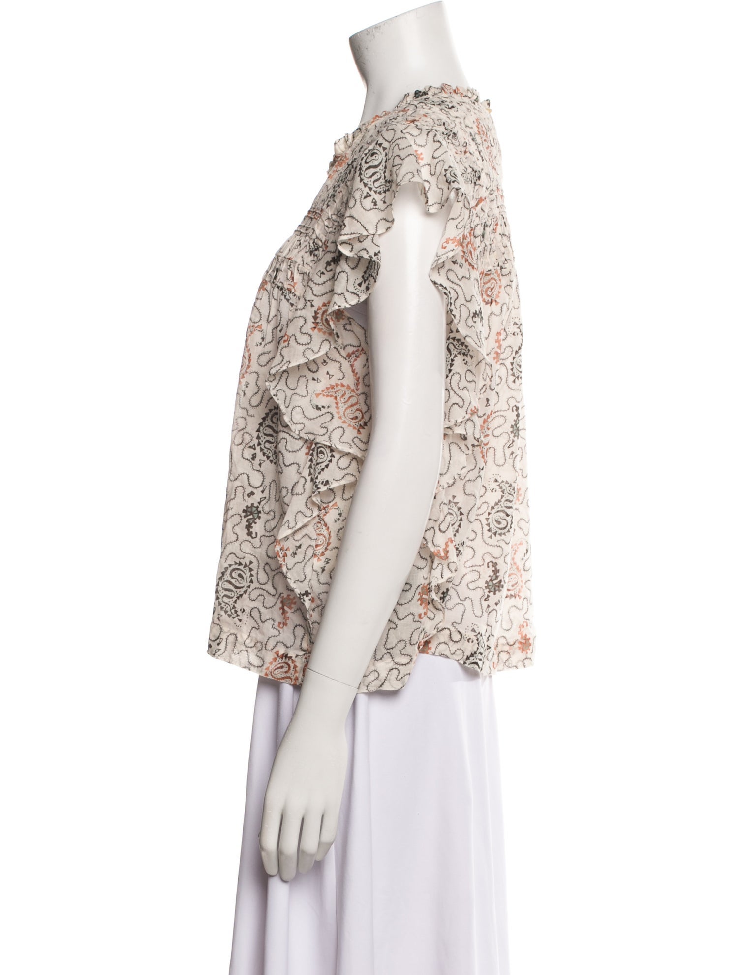 Étoile Isabel Marant Printed Crew Neck Blouse