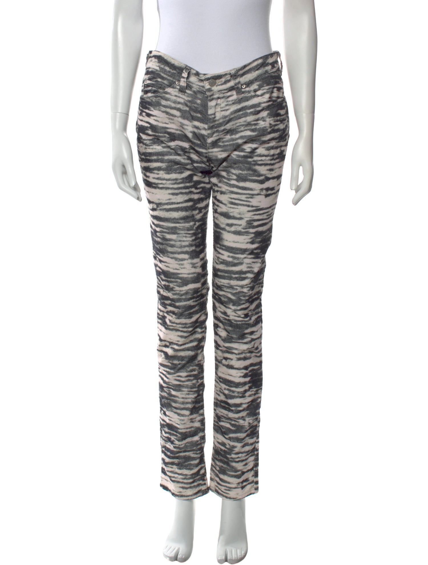Étoile Isabel Marant Animal Print Straight Leg Pants