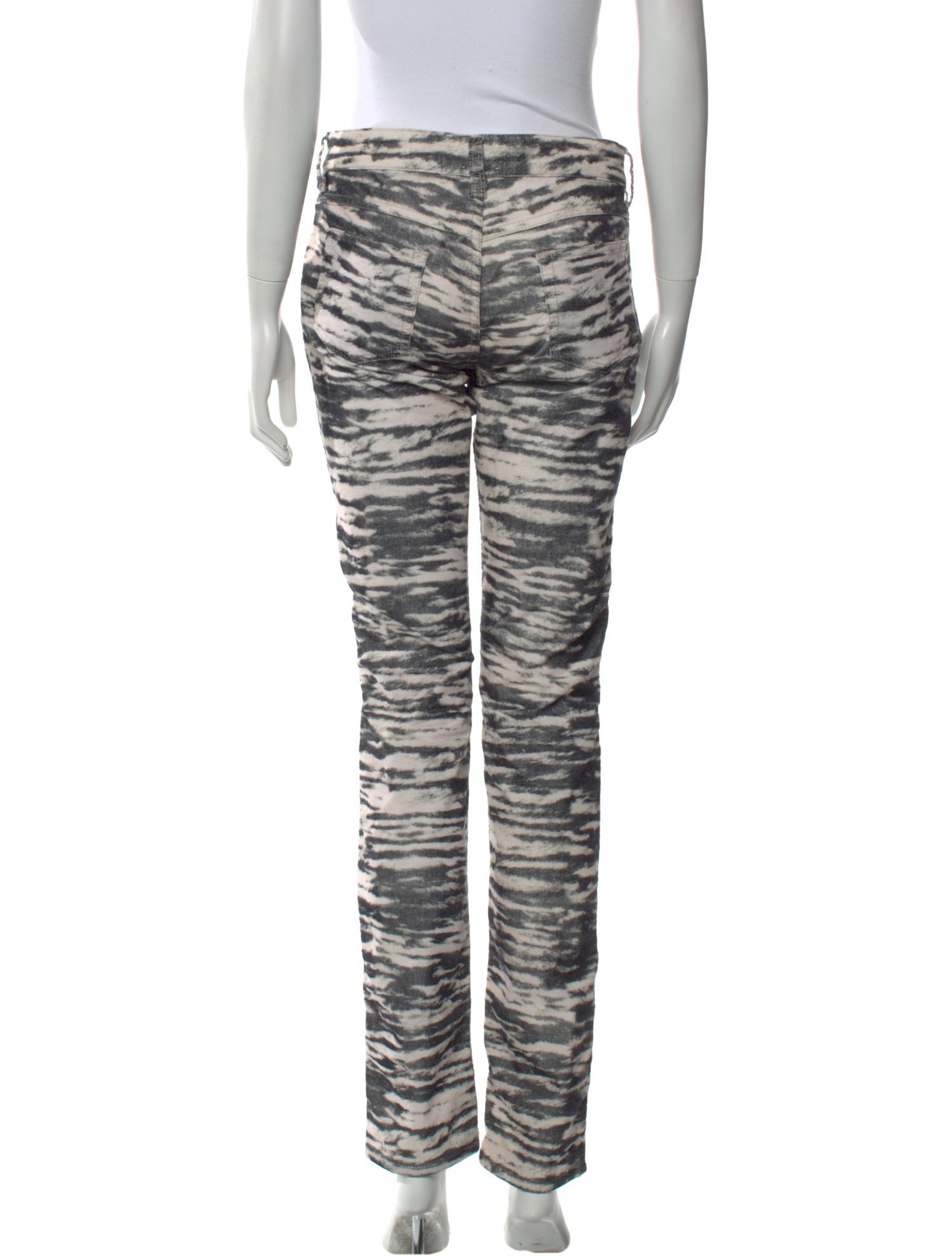 Étoile Isabel Marant Animal Print Straight Leg Pants