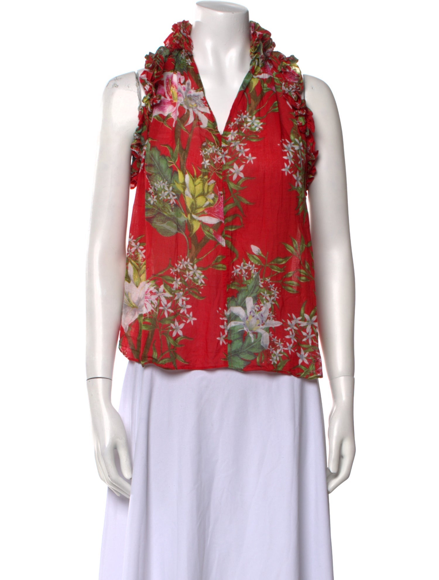 Étoile Isabel Marant Floral Print V-Neck Blouse