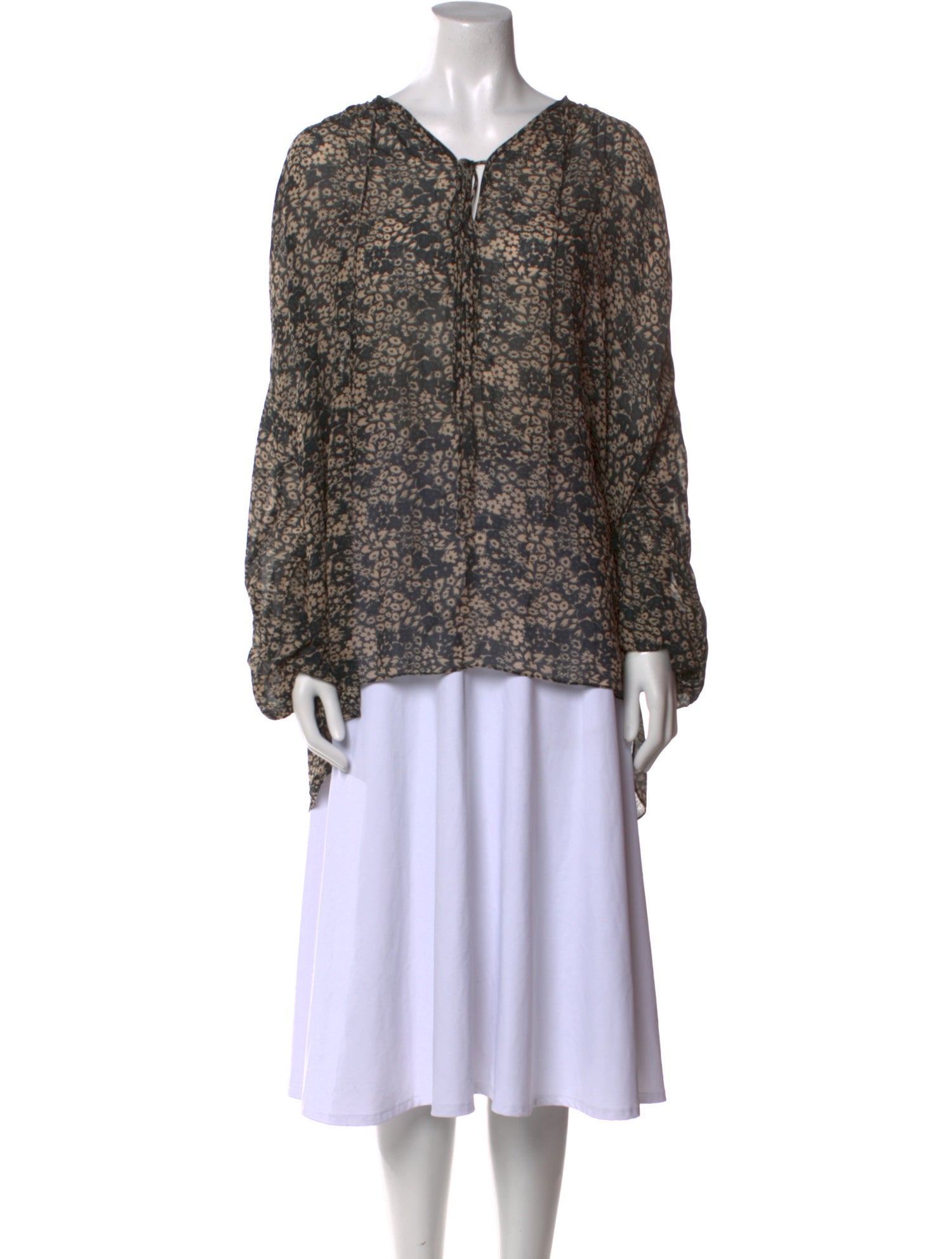 Étoile Isabel Marant Floral Print V-Neck Blouse