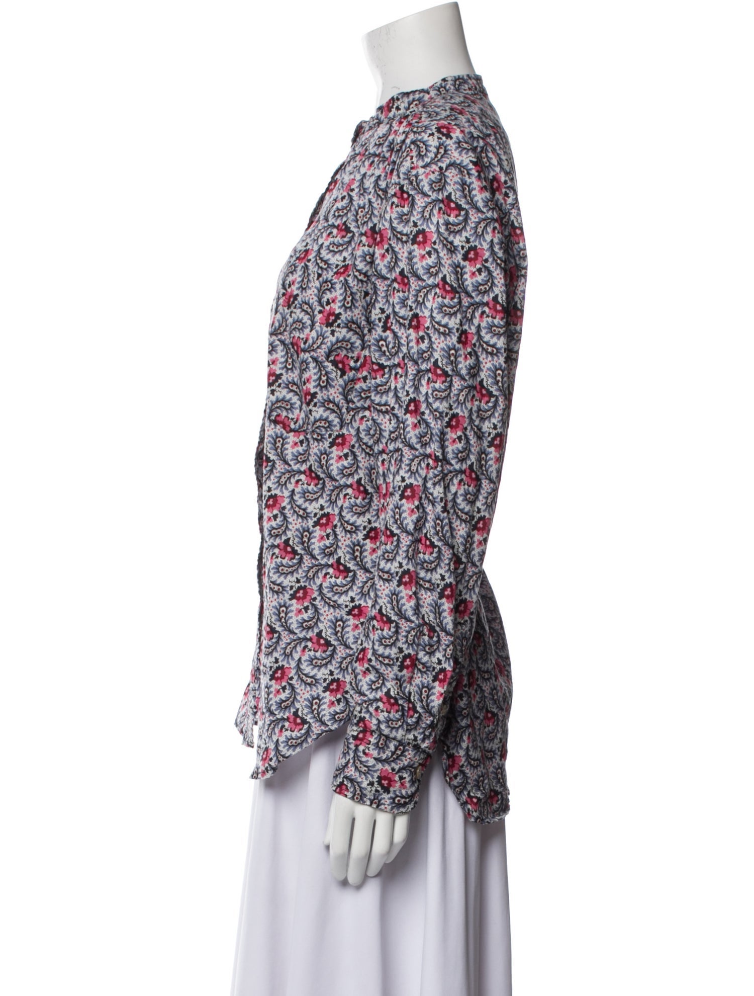 Étoile Isabel Marant Printed Mock Neck Blouse