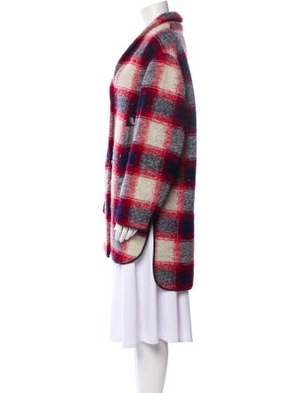 Étoile Isabel Marant Wool Plaid Print Jacket
