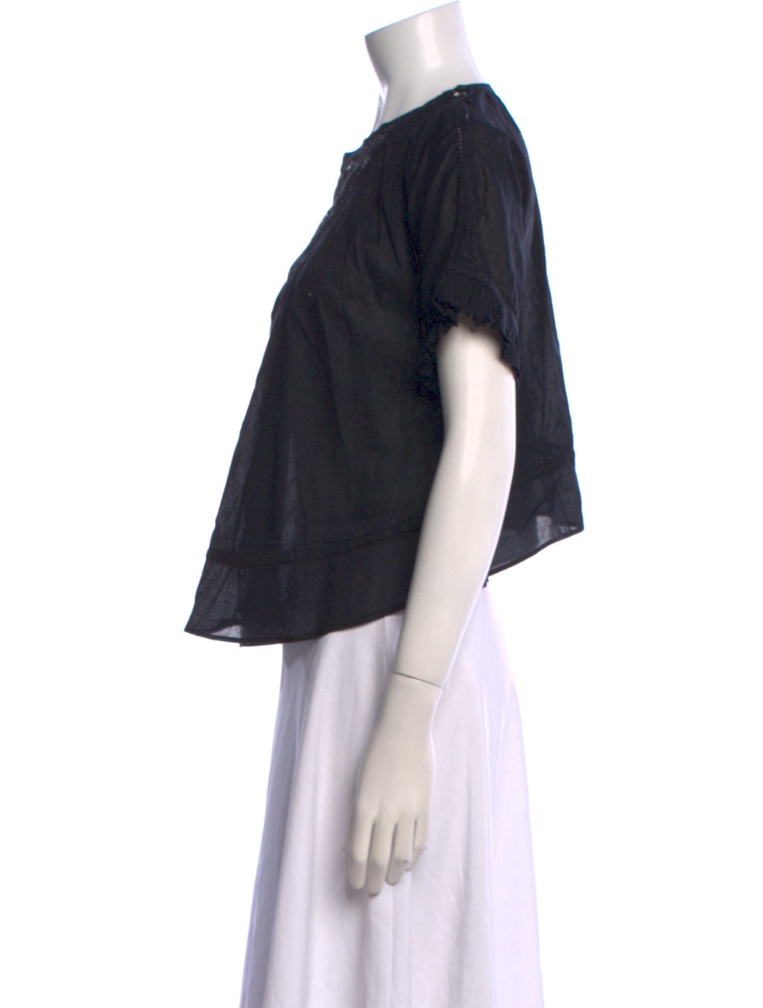 Étoile Isabel Marant Scoop Neck Short Sleeve Top