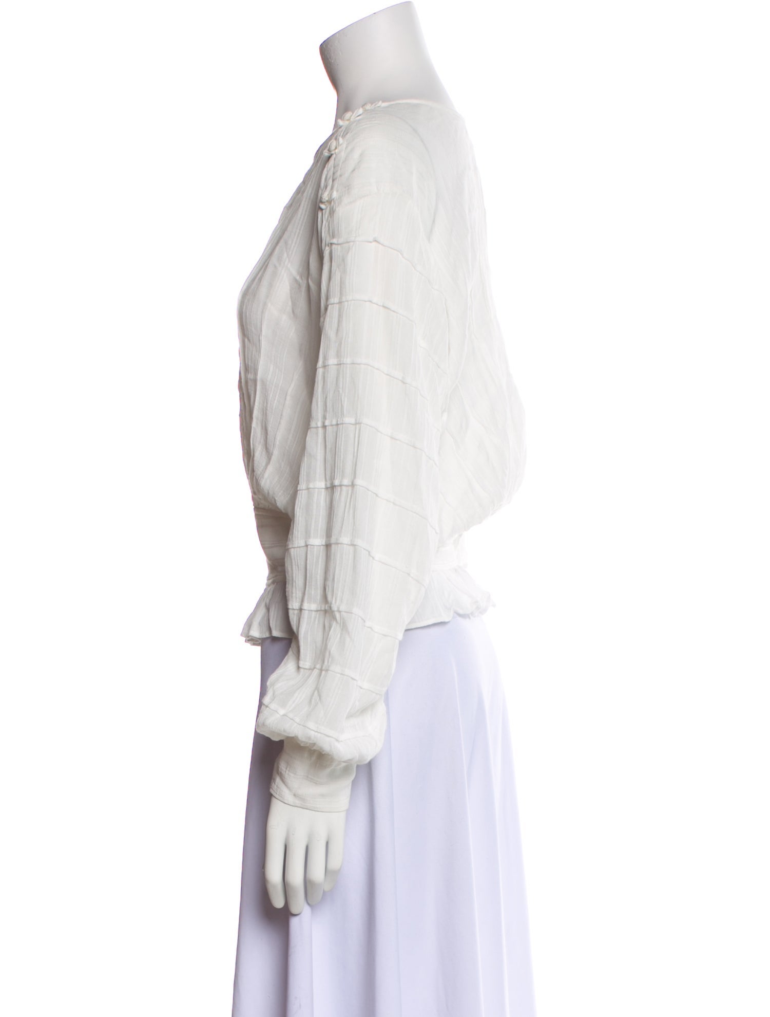 Étoile Isabel Marant Bateau Neckline Long Sleeve Crop Top