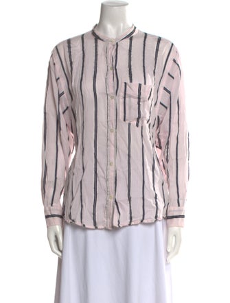 Étoile Isabel Marant Striped Long Sleeve Button-Up Top