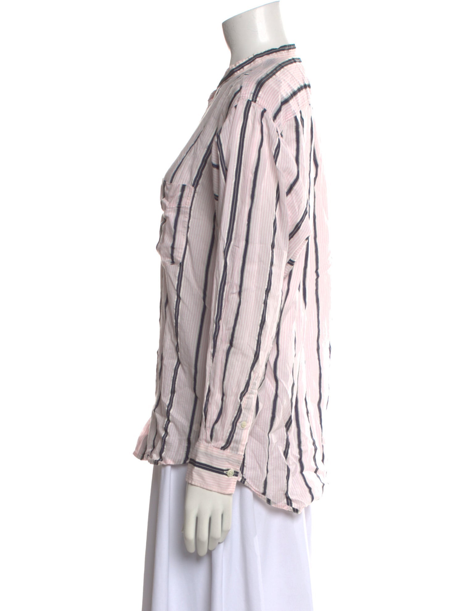 Étoile Isabel Marant Striped Long Sleeve Button-Up Top