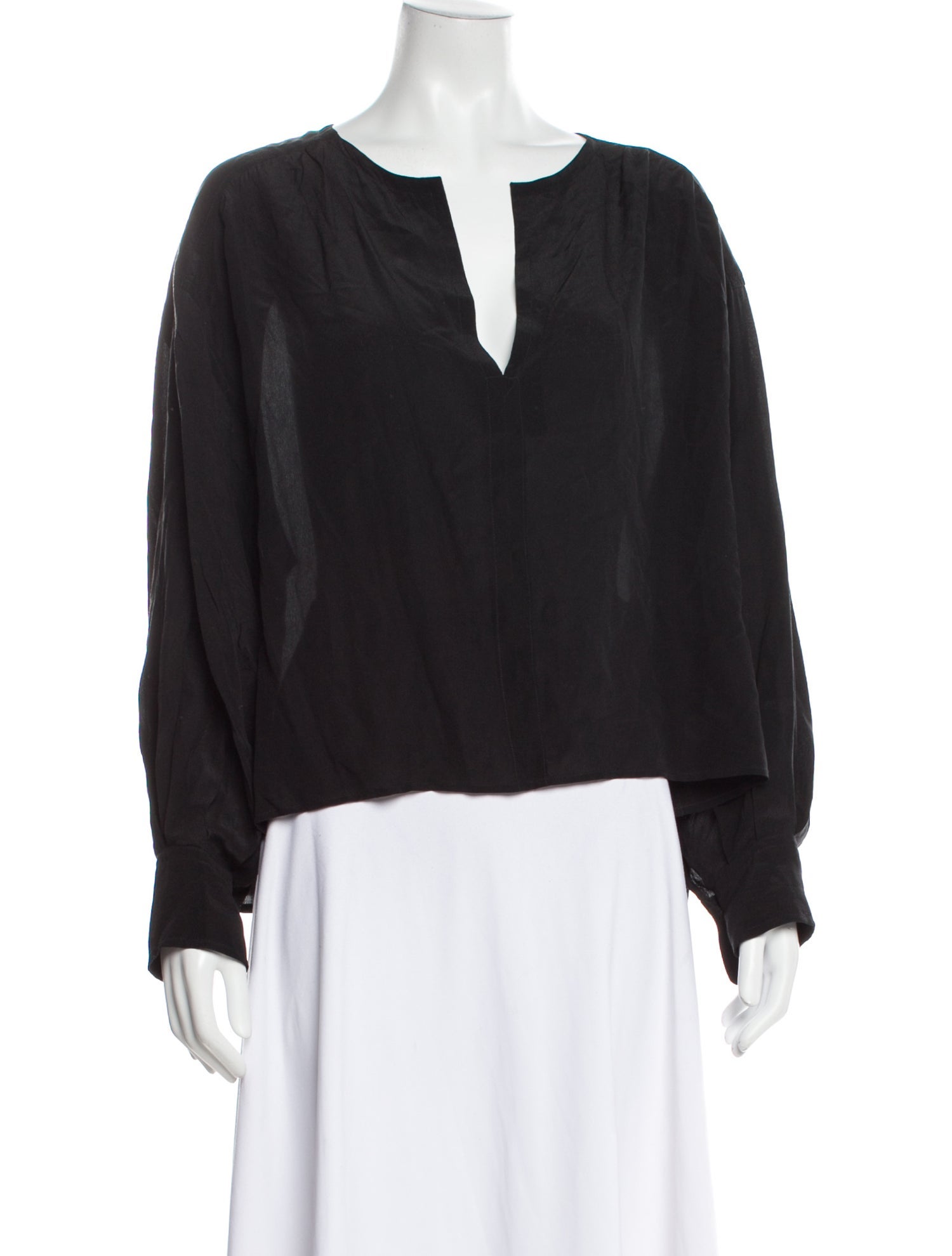 Étoile Isabel Marant Silk V-Neck Blouse