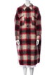 Étoile Isabel Marant Wool Plaid Print Coat