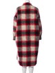 Étoile Isabel Marant Wool Plaid Print Coat