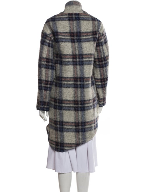 Étoile Isabel Marant Wool Plaid Print Coat