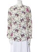 Étoile Isabel Marant Floral Print Long Sleeve Button-Up Top