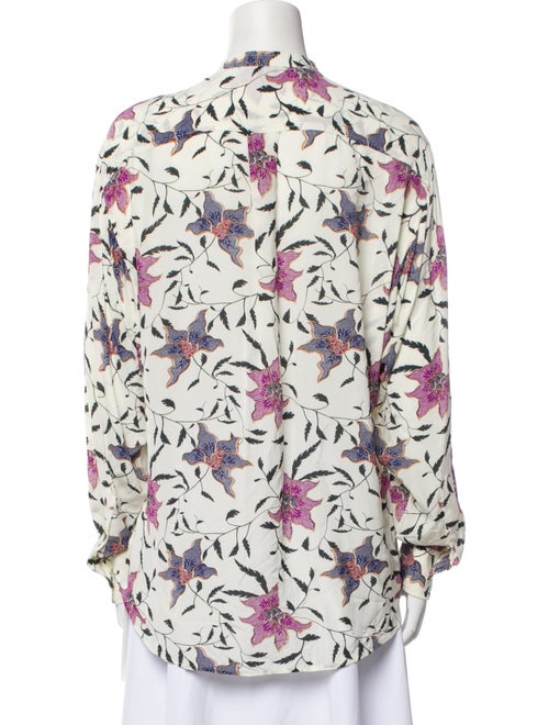 Étoile Isabel Marant Floral Print Long Sleeve Button-Up Top