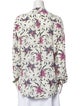 Étoile Isabel Marant Floral Print Long Sleeve Button-Up Top