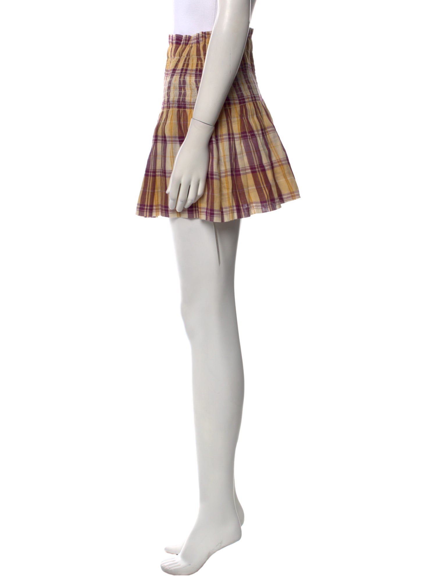 Étoile Isabel Marant Plaid Print Mini Skirt