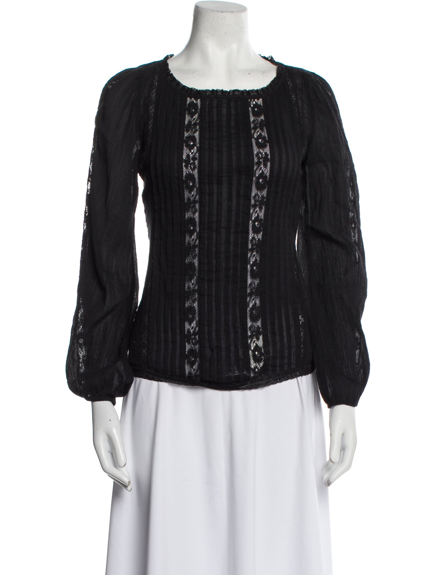 Étoile Isabel Marant Square Neckline Long Sleeve Blouse