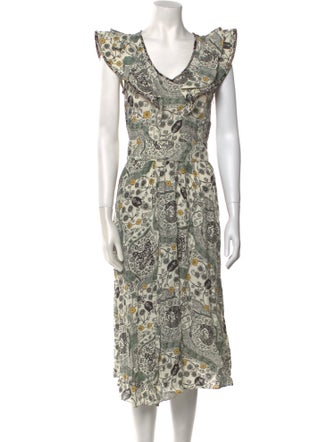 Étoile Isabel Marant Floral Print Midi Length Dress