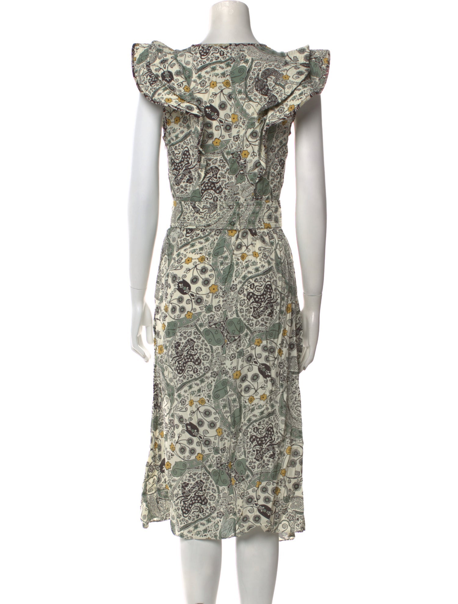 Étoile Isabel Marant Floral Print Midi Length Dress