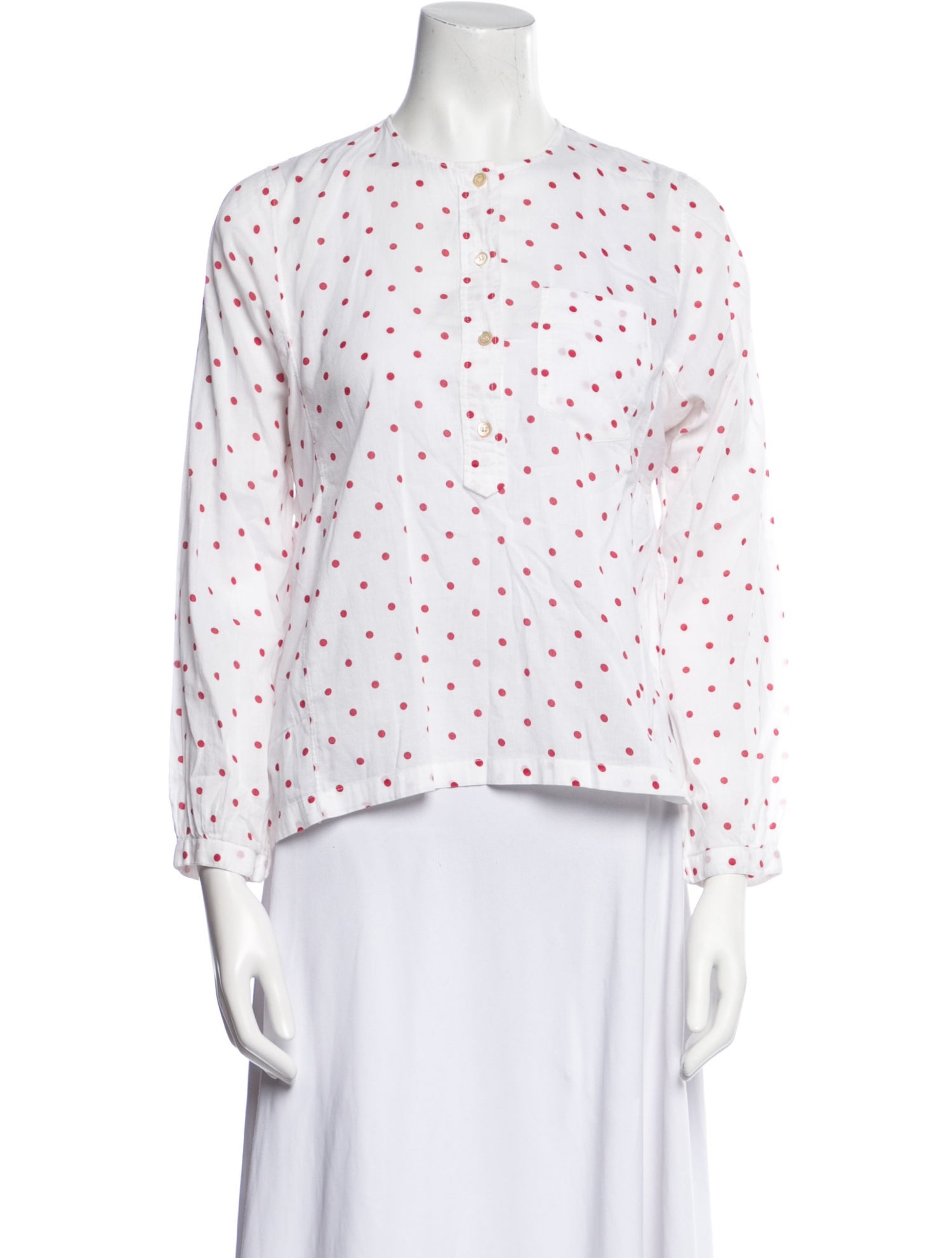 Étoile Isabel Marant Polka Dot Print Crew Neck Polo