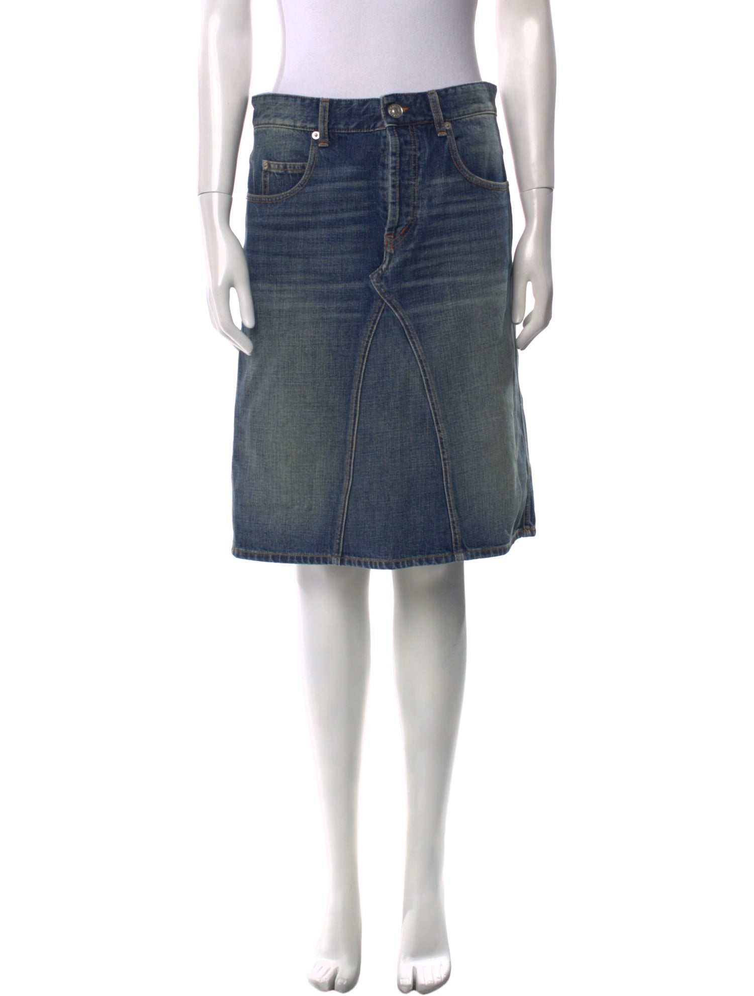 Étoile Isabel Marant Embroidered Accent Knee-Length Skirt