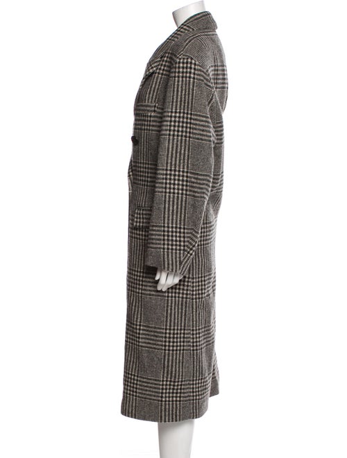 Étoile Isabel Marant Wool Plaid Print Peacoat