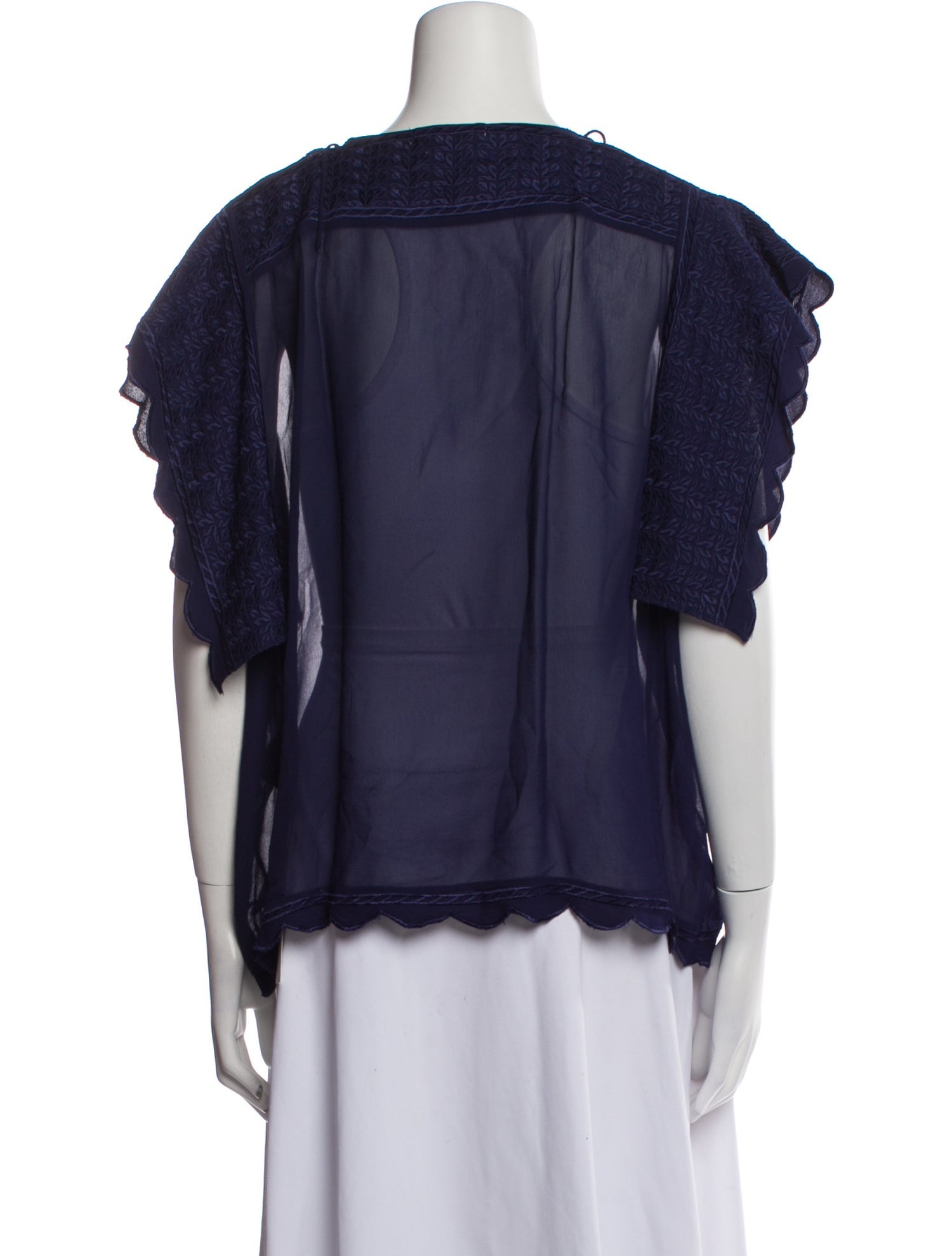 Étoile Isabel Marant Bateau Neckline Short Sleeve Blouse