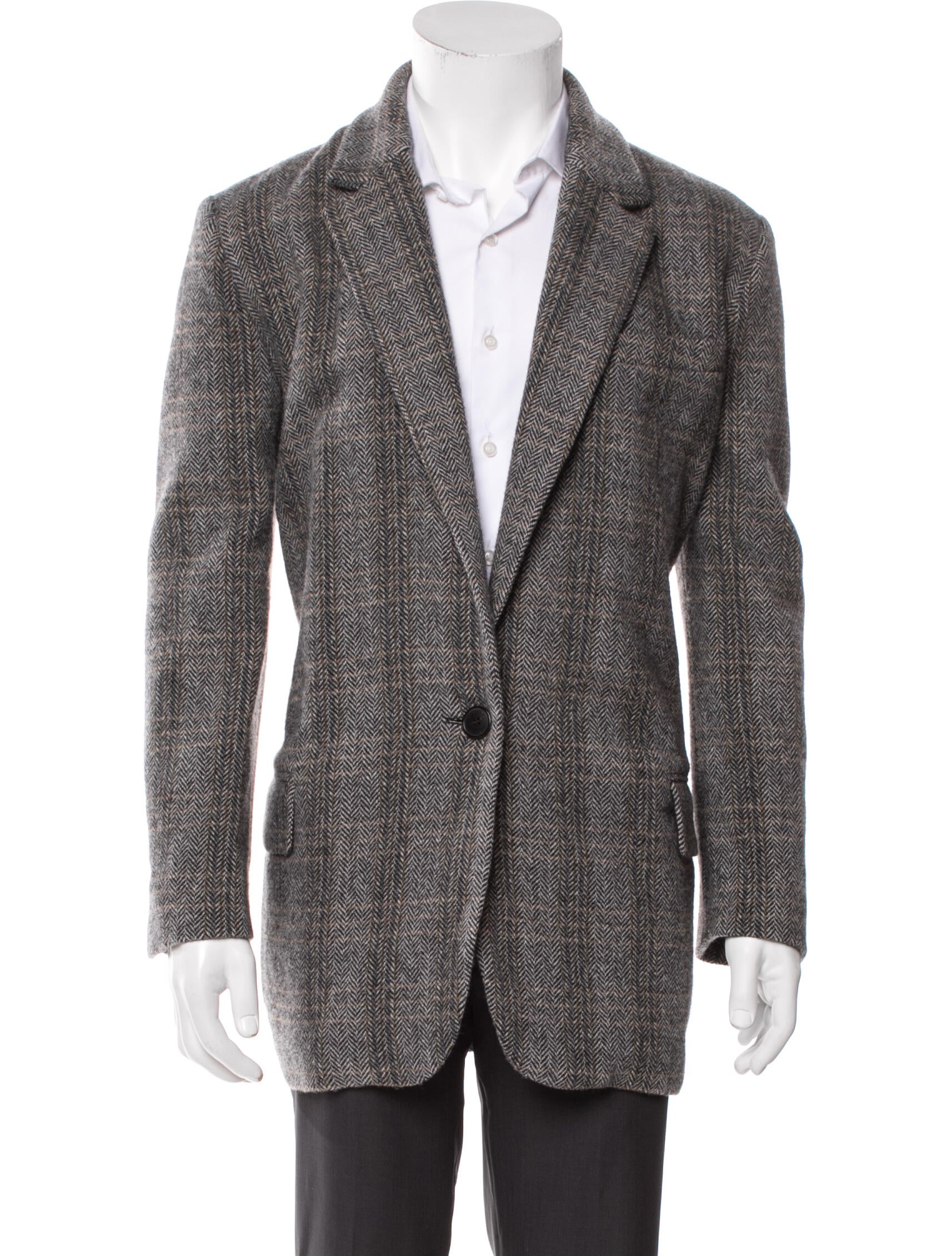 Étoile Isabel Marant Wool Plaid Print Blazer