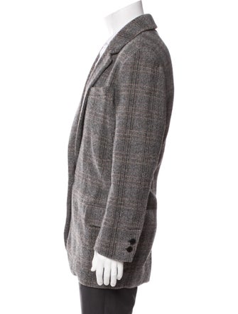 Étoile Isabel Marant Wool Plaid Print Blazer