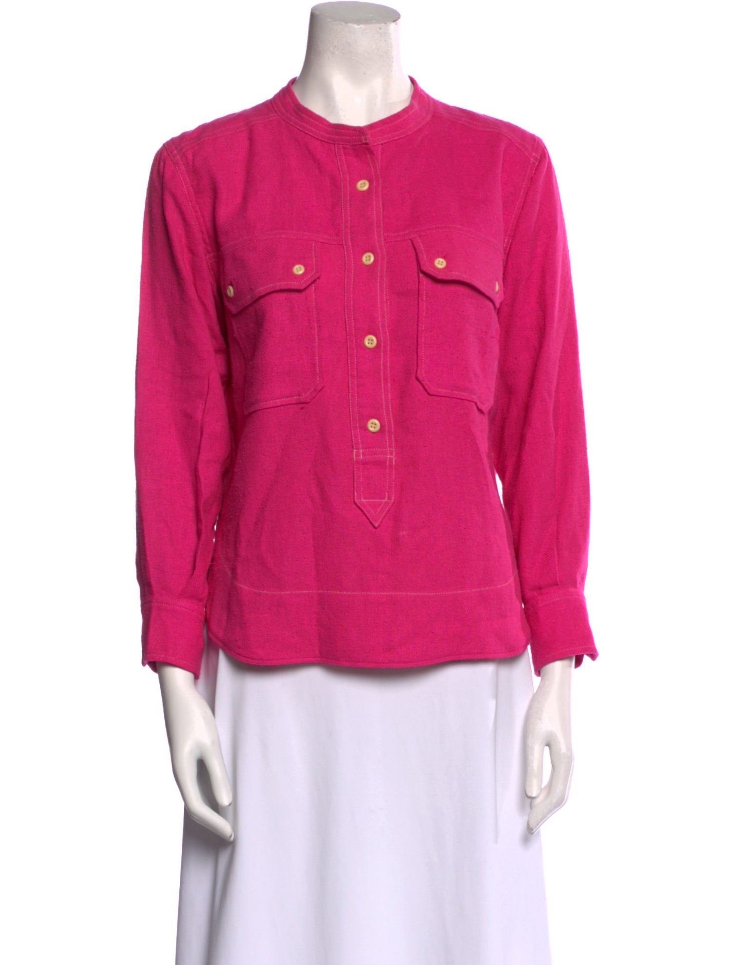 Étoile Isabel Marant Silk Mock Neck Polo