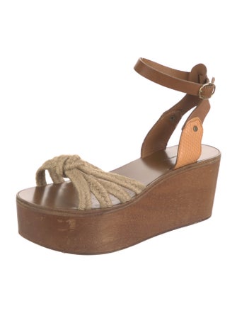 Étoile Isabel Marant Leather Braided Accents Sandals