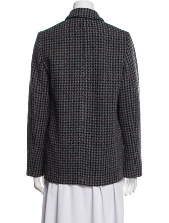 Étoile Isabel Marant Virgin Wool Houndstooth Print Blazer