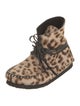 Étoile Isabel Marant Ponyhair Animal Print Lace-Up Boots