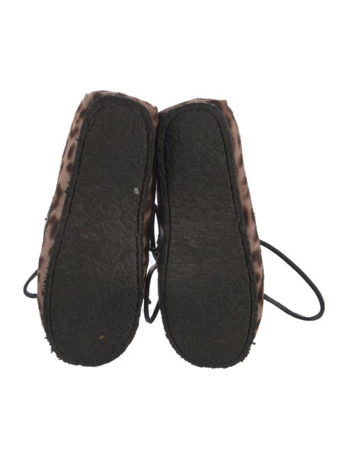 Étoile Isabel Marant Ponyhair Animal Print Lace-Up Boots