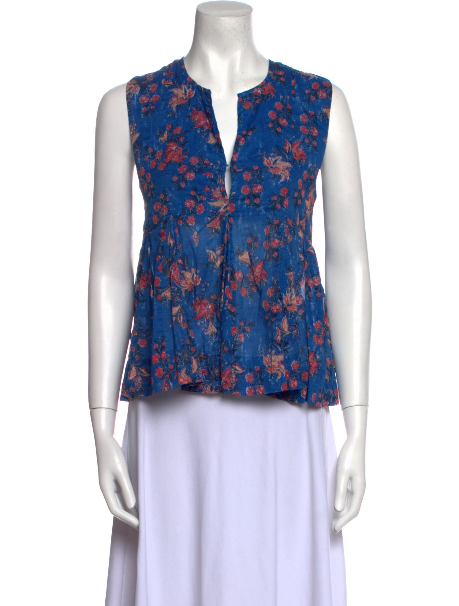 Étoile Isabel Marant Floral Print V-Neck Top