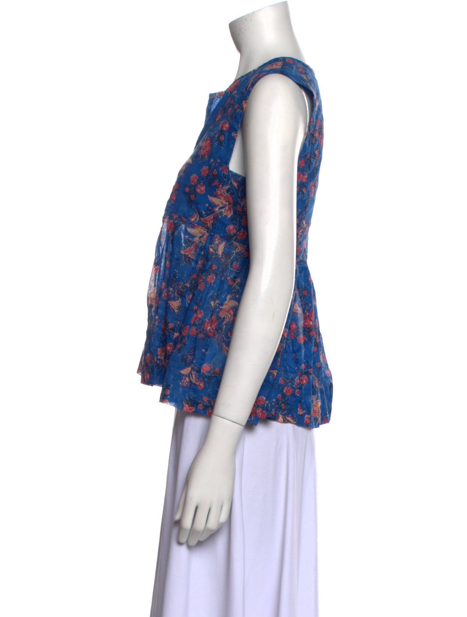 Étoile Isabel Marant Floral Print V-Neck Top