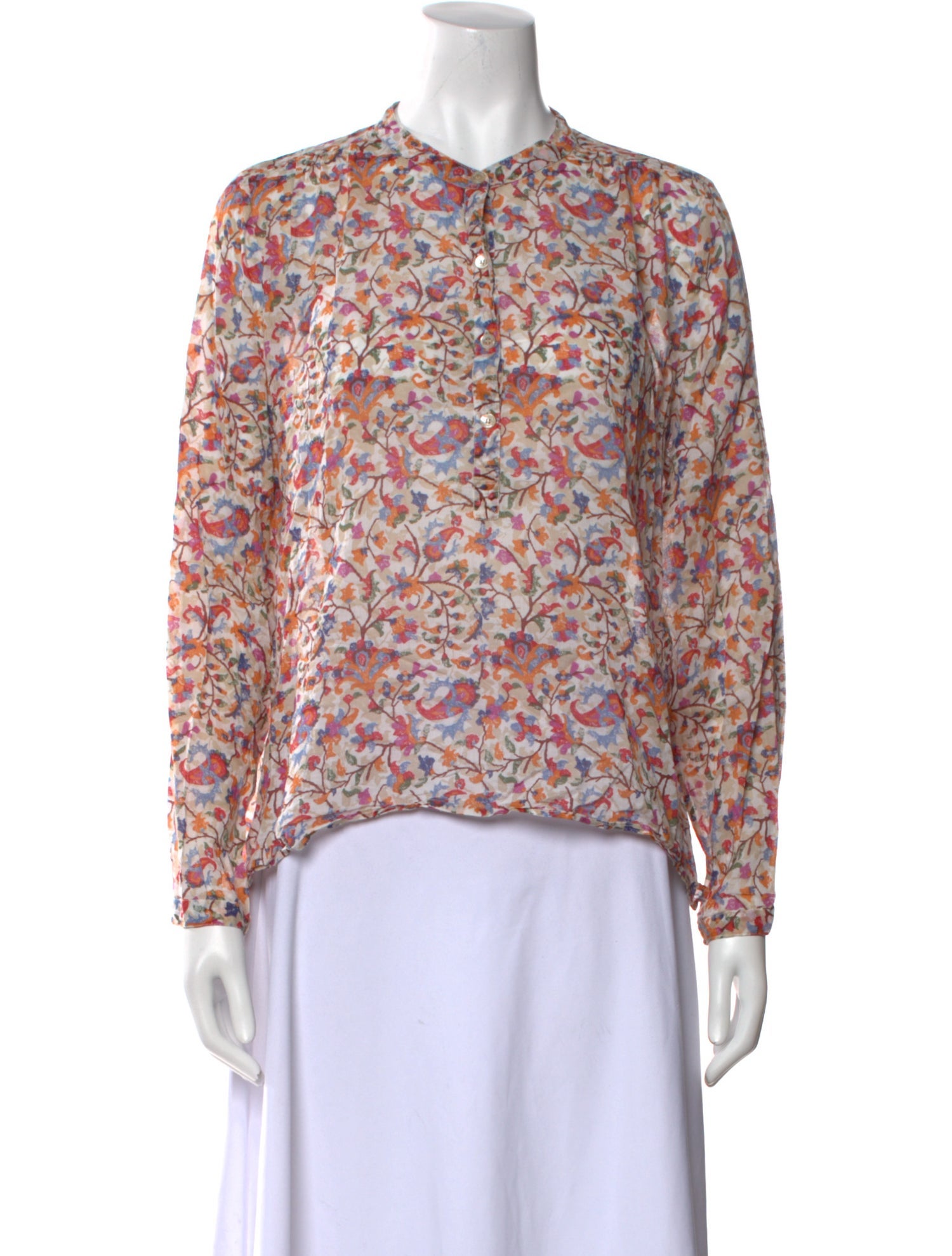 Étoile Isabel Marant Floral Print Crew Neck Blouse