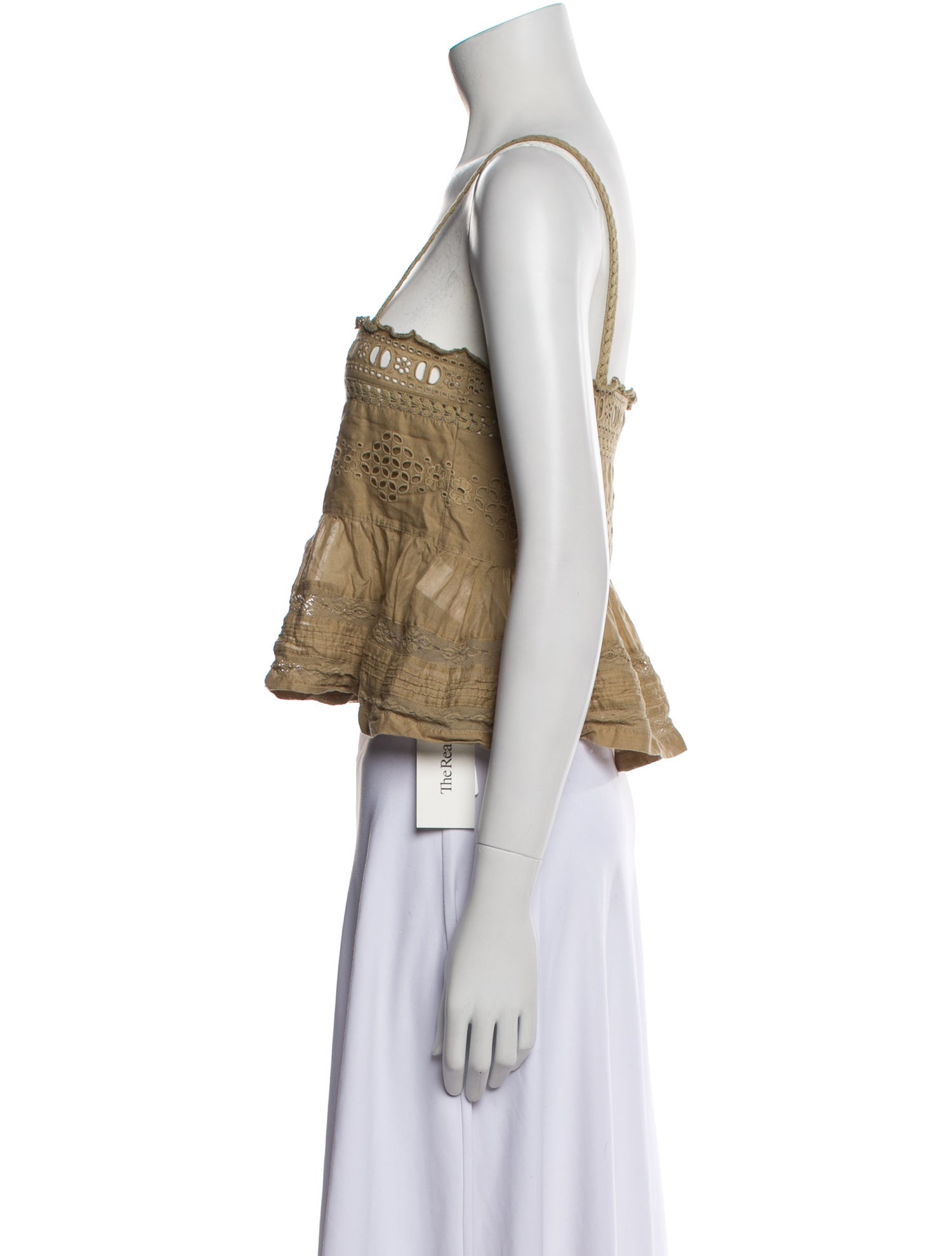 Étoile Isabel Marant Square Neckline Sleeveless Crop Top