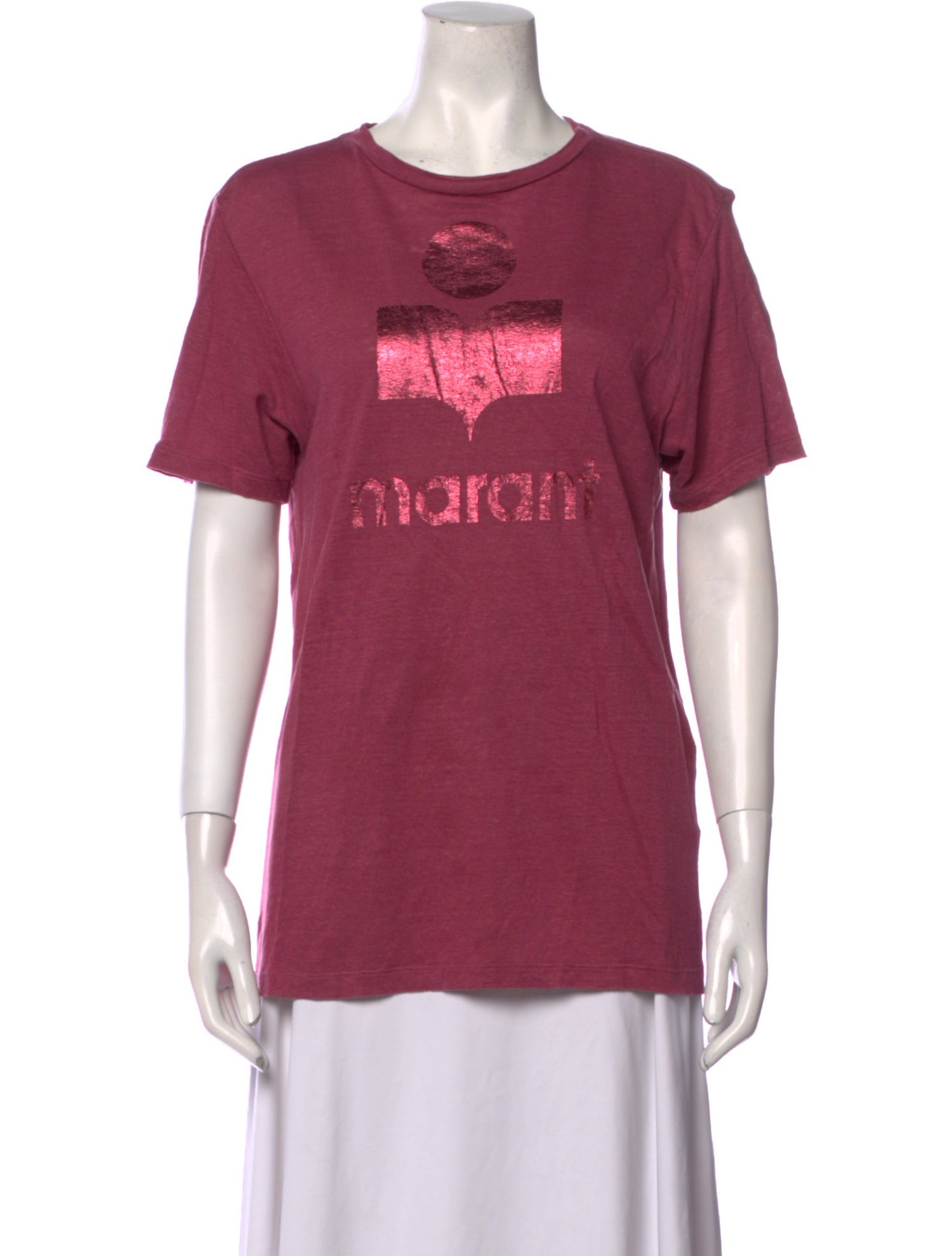 Étoile Isabel Marant Linen Graphic Print T-Shirt