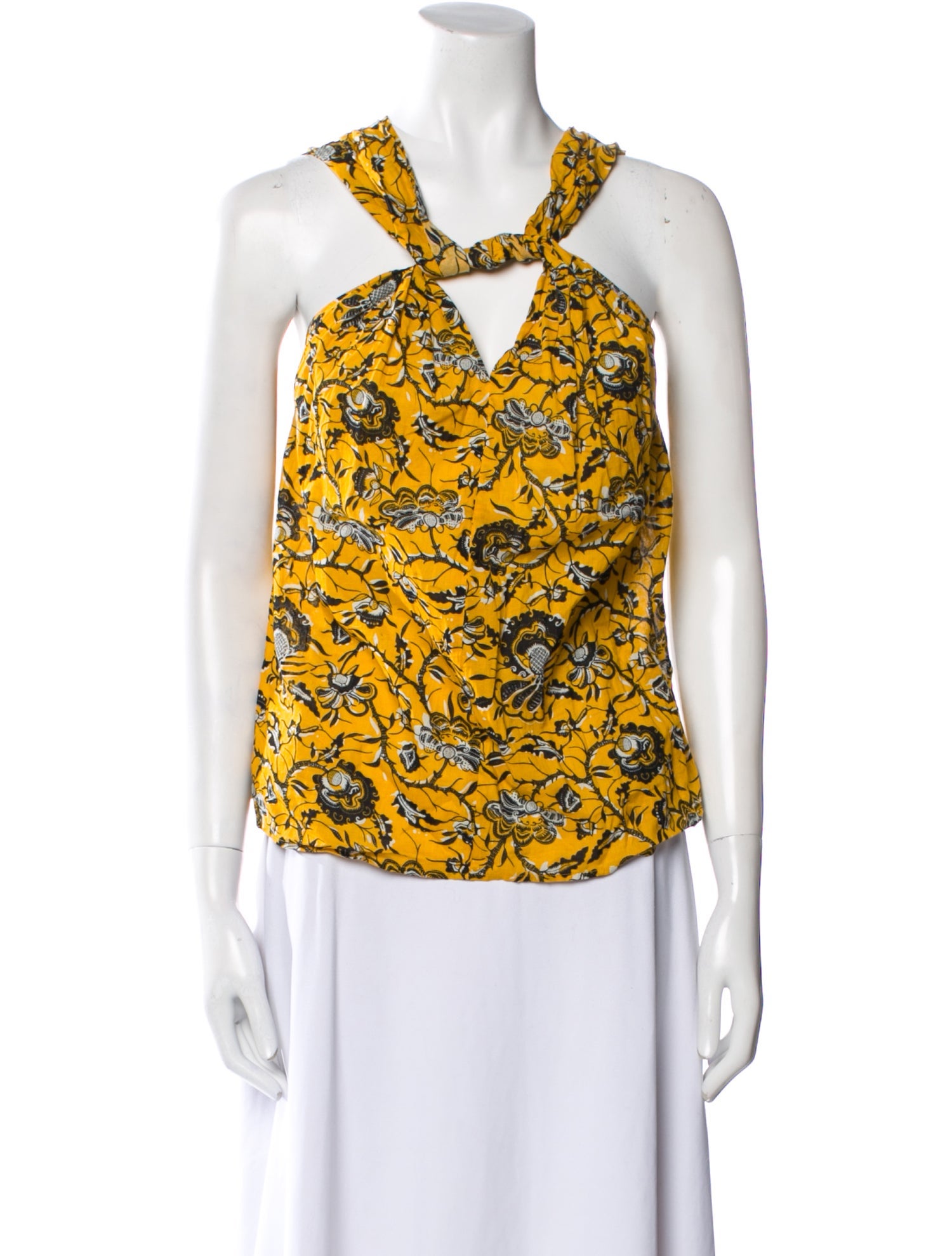Étoile Isabel Marant Floral Print Square Neckline Blouse