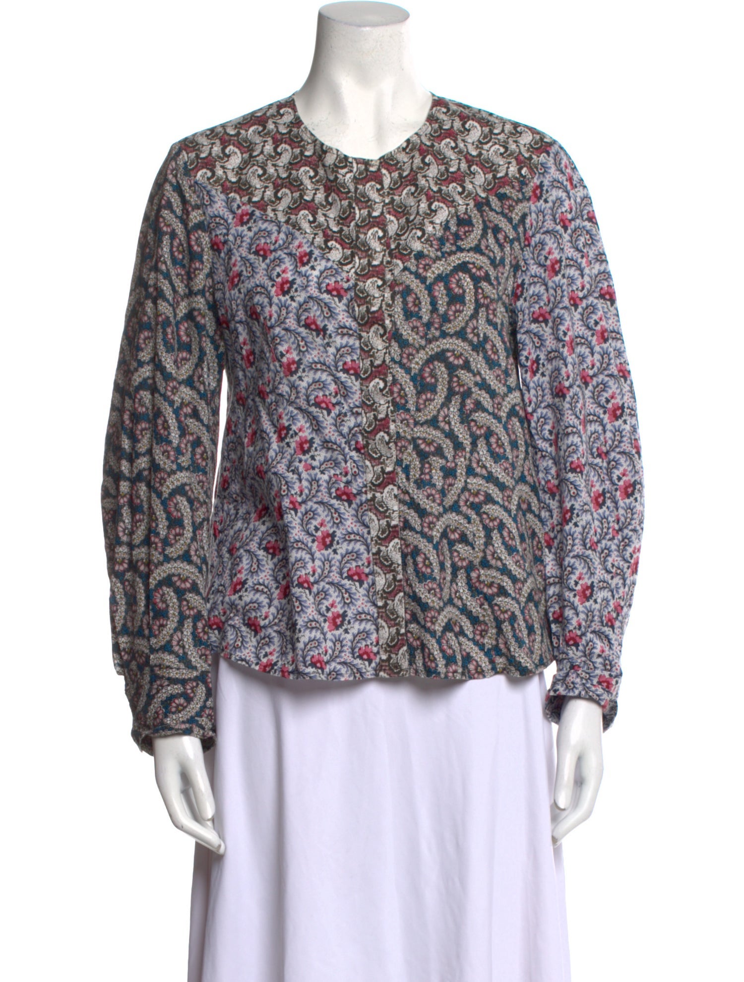 Étoile Isabel Marant Printed Crew Neck Blouse