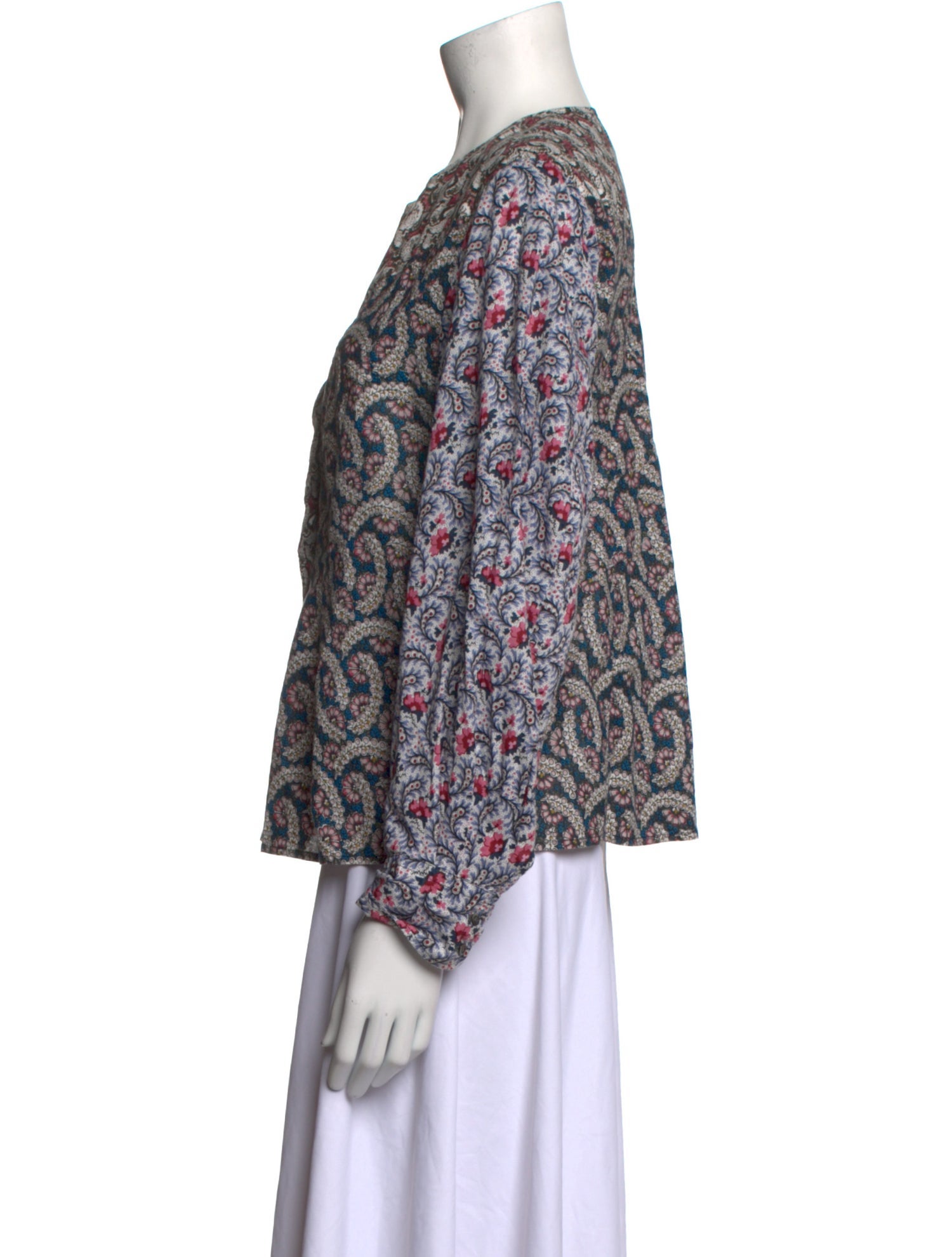 Étoile Isabel Marant Printed Crew Neck Blouse